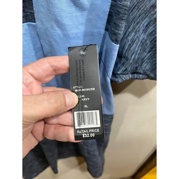 Galaxy By Harvic Shirt Mens XL Blue Pocket New With Tags - Picture 7 of 10